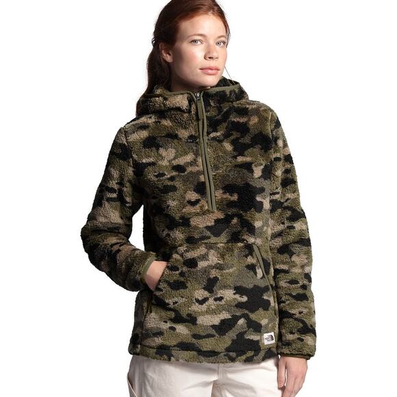 The North Face Tops - The North Face Campshire 2.0 Sherpa Fleece Hooded Pullover Jacket Women’s XL